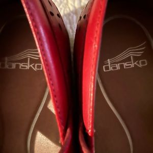 Dansko Mary Janes  red size 37 EUC